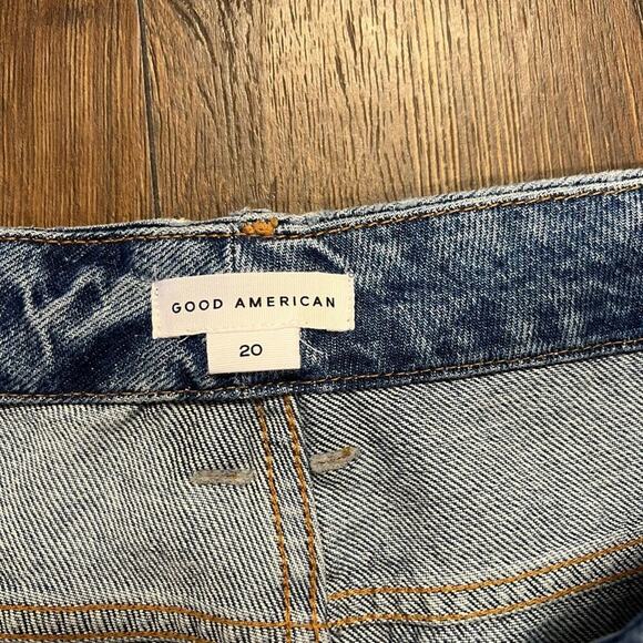 🆕 GOOD AMERICAN Good Vintage Jagged Hem SZ 20 - Picture 6 of 9